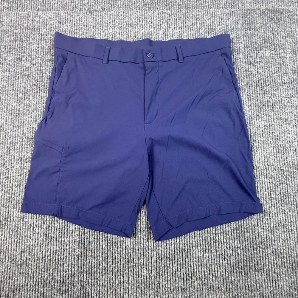 Callaway Opti-Dri Mens Golf Shorts Navy Blue Size 38 Flat Front Performance